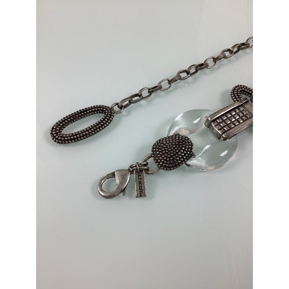 Chico’s Acrylic Rings Chain & Links Adjustable Belt Size OSFM EUC